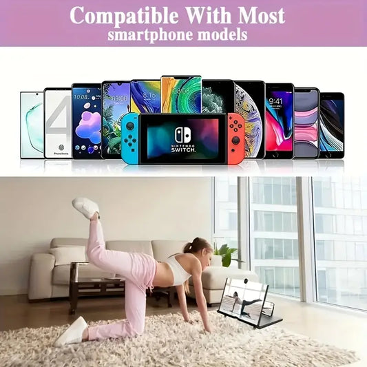 HD Magnifying Screen Stand for Phones