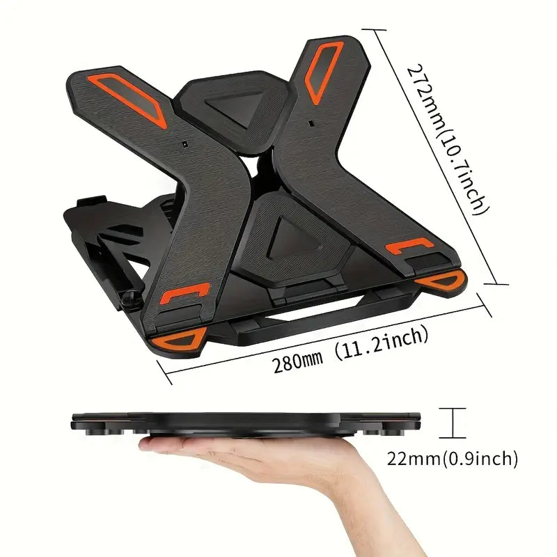 Ergonomic Adjustable Laptop Stand for Desk with Phone Holder
